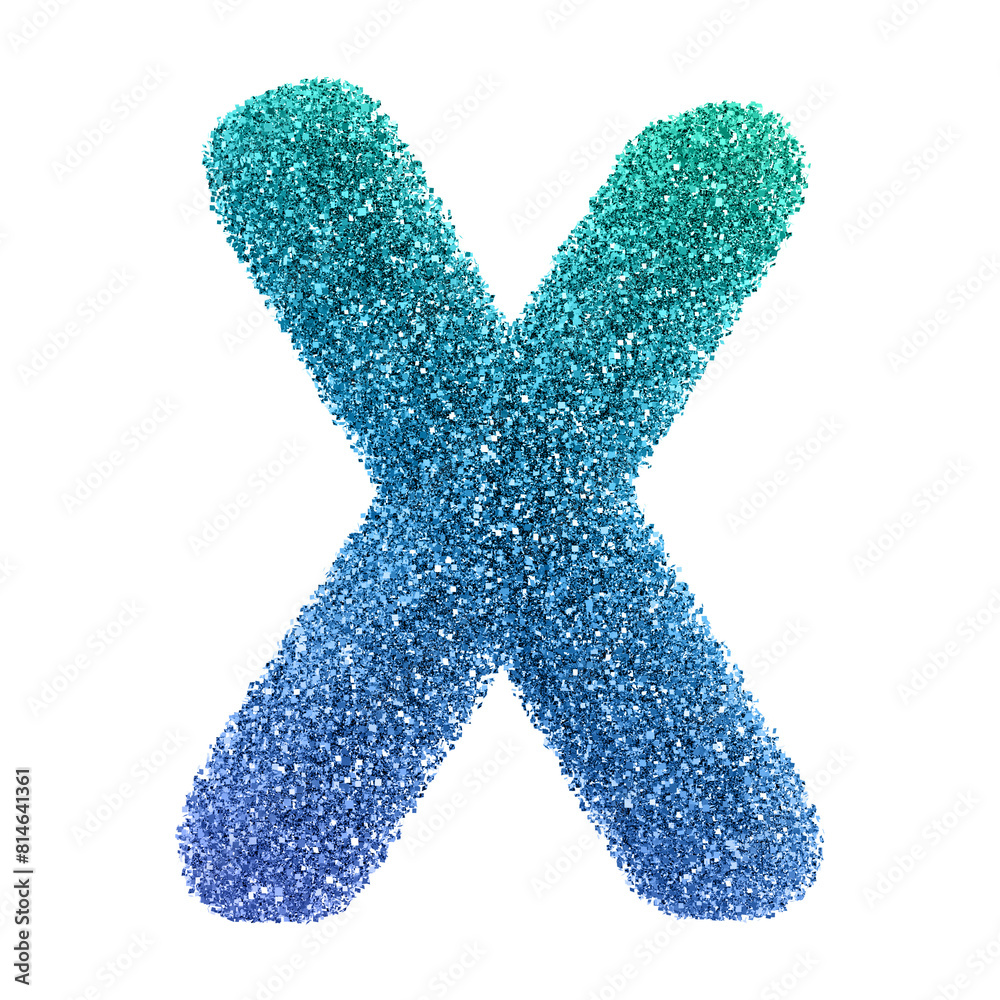 Silver 3D Font Letter X uppercase Silver 3D Font Letter X uppercase