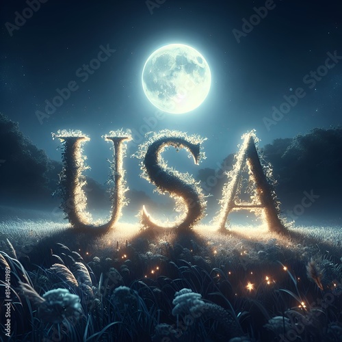 USA In Moonlit Enchantment