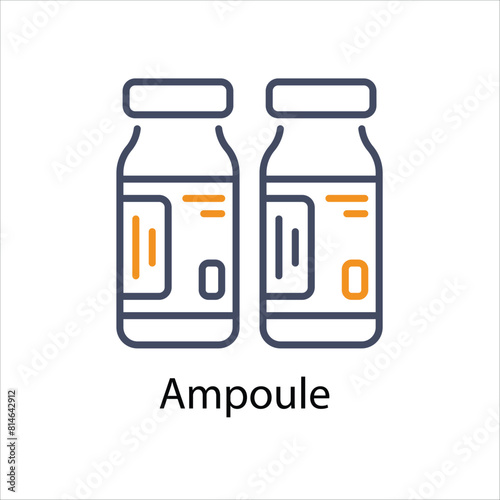 Ampoule Vector icon 