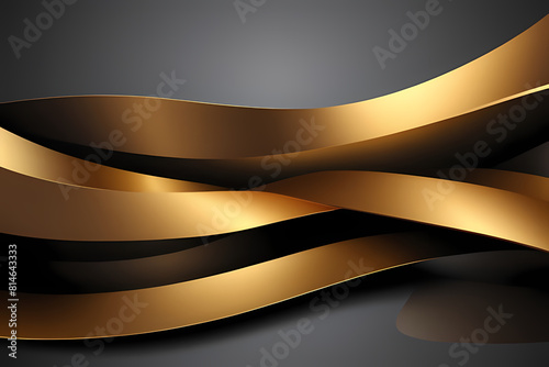 Abstract dark gold background with wavy lines.