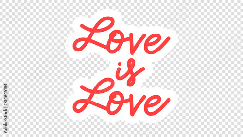 Love is love in Pride month ,LGBTQ+ pride flag in vector format. Rainbow flag, isolated on a transparent background , illustration Vector EPS 10