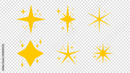 star vector symbol isolated on a transparent background, illustration Vector EPS 10
