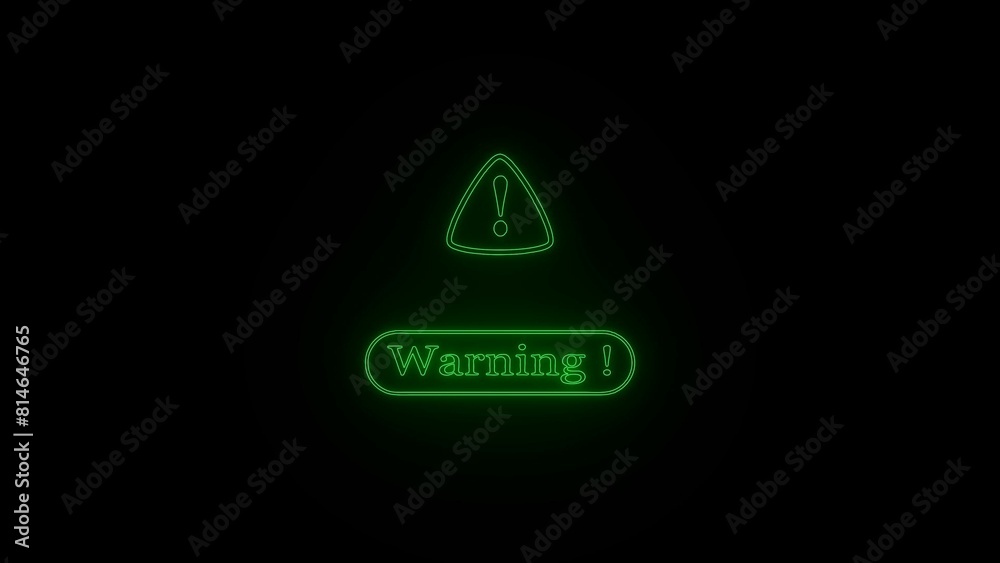 Warning icon illustration on background Warning icon illustration on background