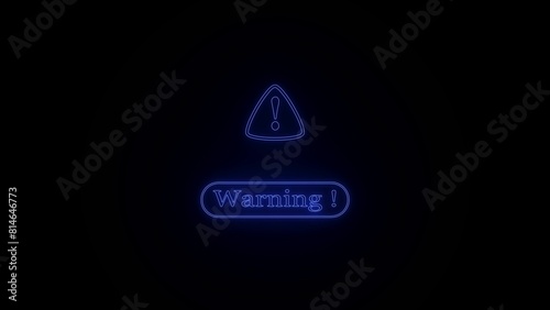 Warning icon illustration on background