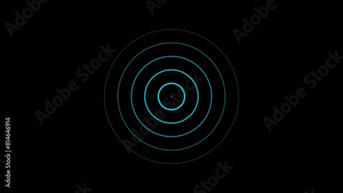Radio waves illustration on background concept