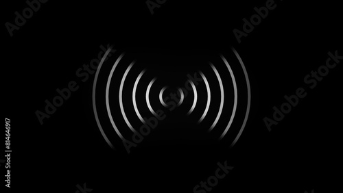 Radio waves illustration on background concept