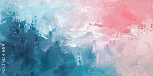 Wallpaper Mural Oil paint strokes on wide canvas textured background decorating art painting illustration, generated ai	 Torontodigital.ca