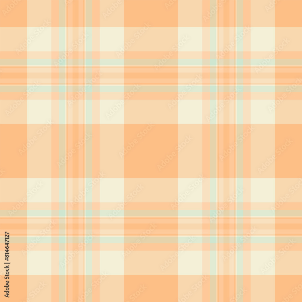 Dress vector check fabric, couch texture seamless textile. Random tartan pattern plaid background in light and orange colors. Dress vector check fabric, couch texture seamless textile. Random tartan pattern plaid background in light and orange colors.