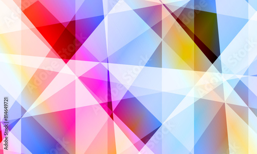 Polygonal mosaic colorful background. pattern texture crystal color.