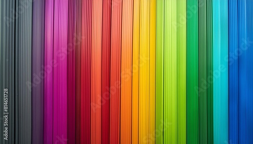 rainbow abstract gradient background decomposed into vertical color lines generate ai