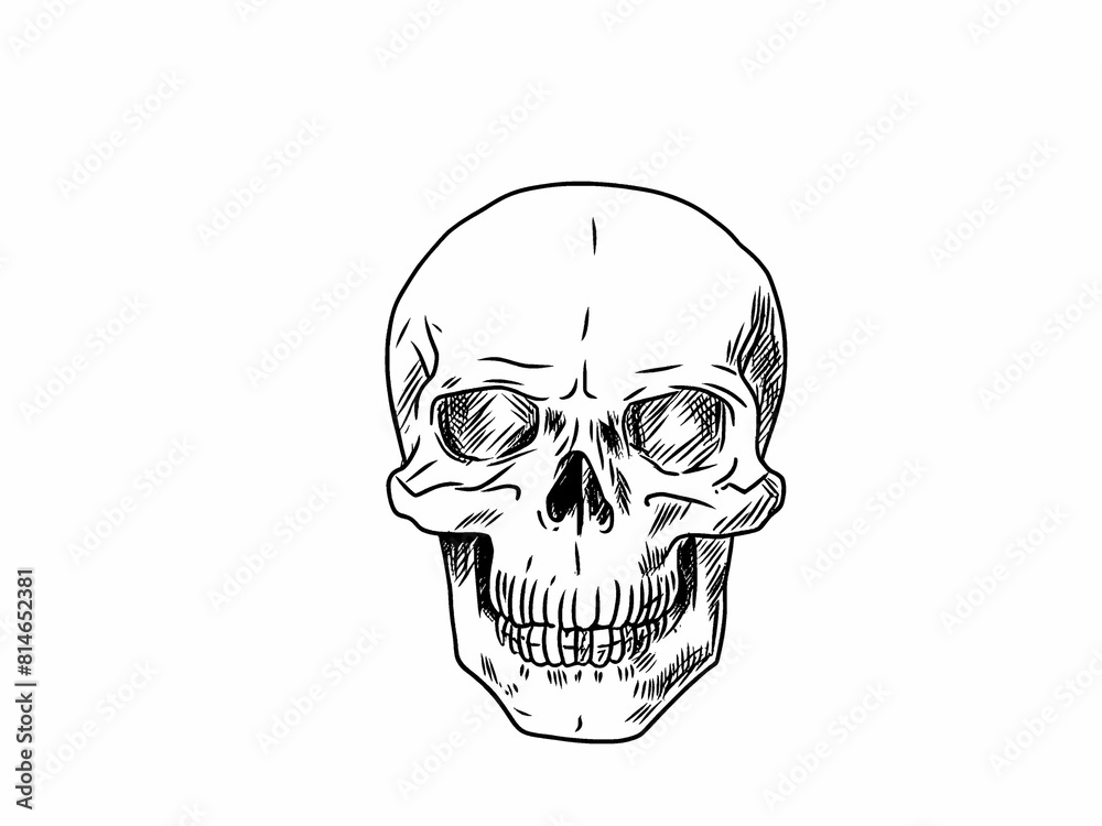 human skull white background human skull white background