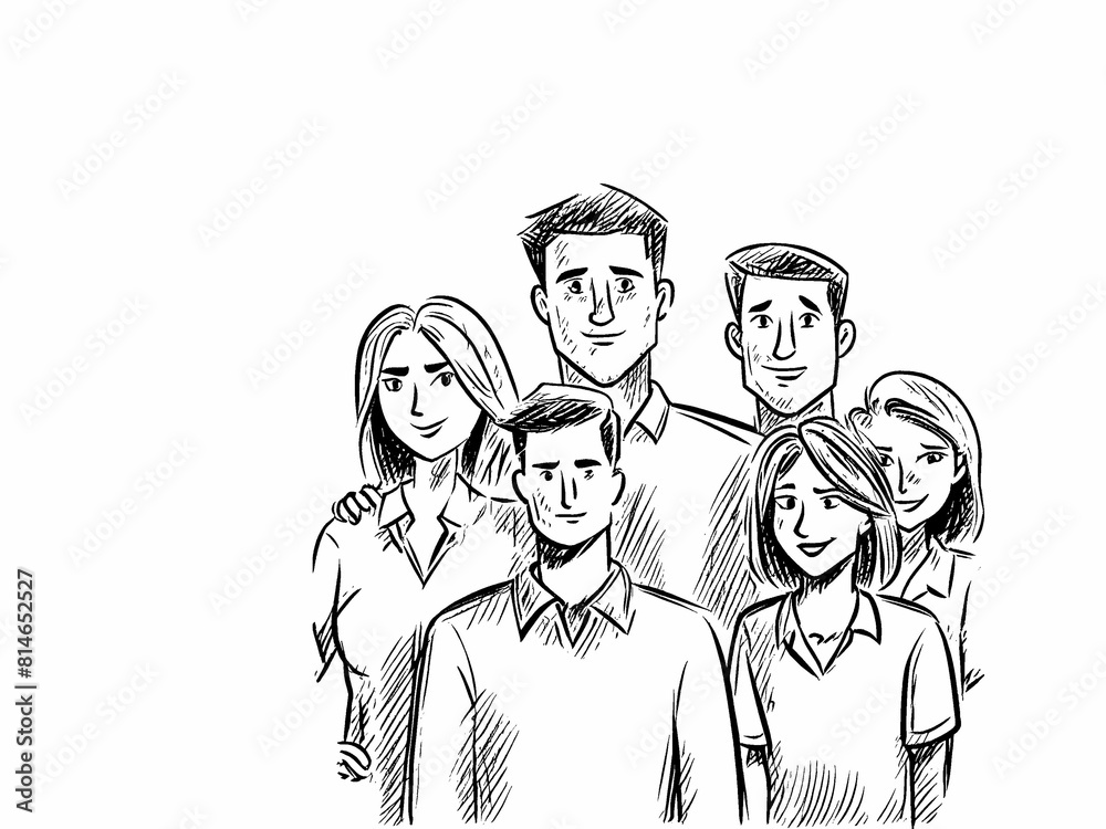 illustration of friends black and white art on white background illustration of friends black and white art on white background