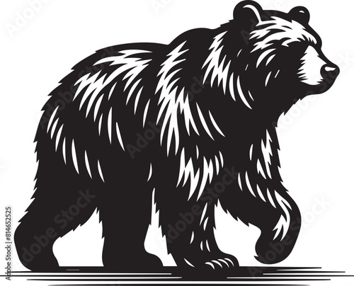 Grateful Dead Bears Black and White Vector art White Background Free Download