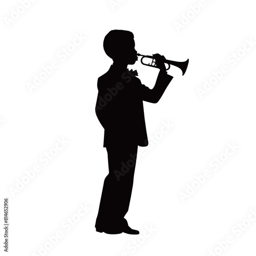 Man Playing Trumpet Silhouette