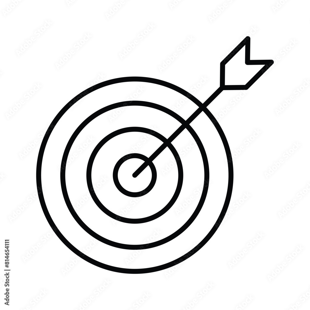 Grab this carefully crafted vector of business target in trendy style, financial focus icon design Grab this carefully crafted vector of business target in trendy style, financial focus icon design