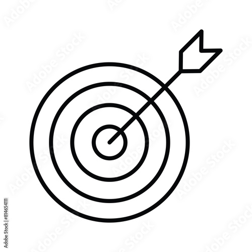 Grab this carefully crafted vector of business target in trendy style, financial focus icon design