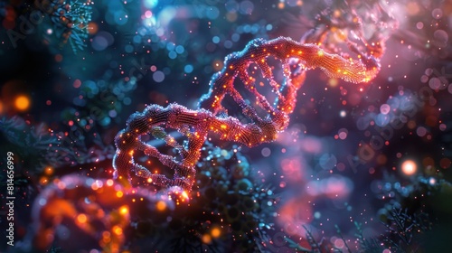 Innovative Biotech Hub DNA Helix Logo Design