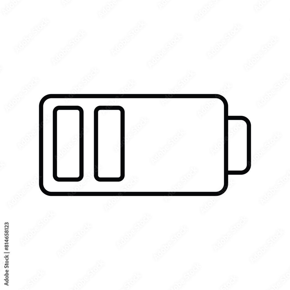 low battery icon with white background vector stock illustration low battery icon with white background vector stock illustration