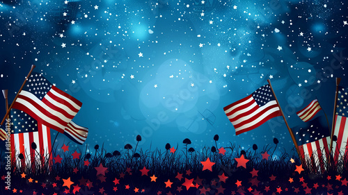 Patriotic memorial day remember and honor USA background