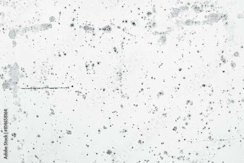 Obraz na plátně White background with abstract black paint splatters creating a dynamic and mode