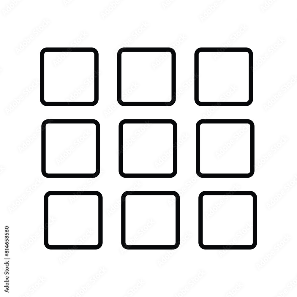 grid icon with white background vector stock illustration grid icon with white background vector stock illustration