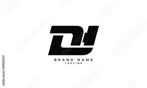 DHL, DLH, HDL, HLD, LHD, LDH, Abstract initial monogram letter alphabet logo design