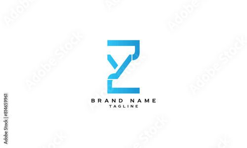 Free Download ZY, YZ, Abstract initial monogram letter alphabet logo design - GFXLoad