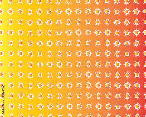 seamless pattern flower background sunflower