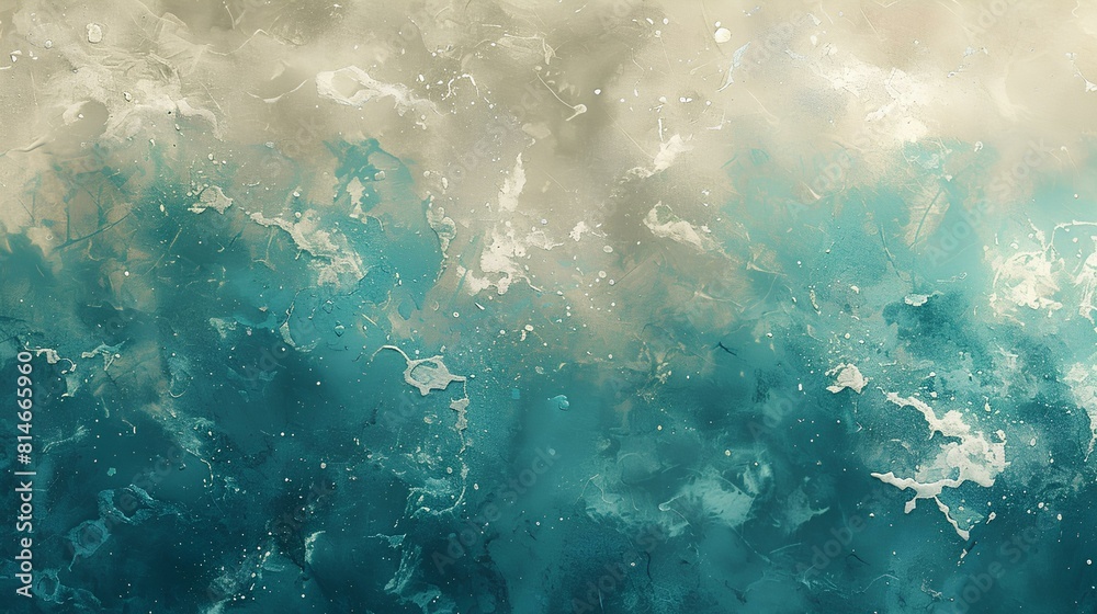 Obraz premium Abstract painting with blue and white.