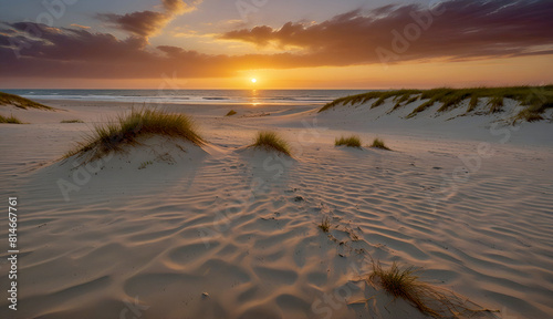 фотографія Sunset at the dune beach