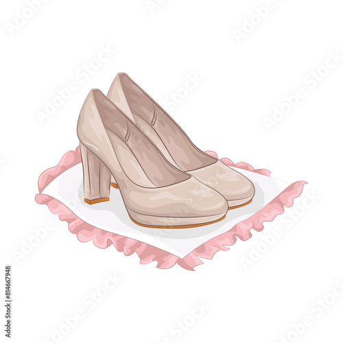 Illustration of women shoes 
