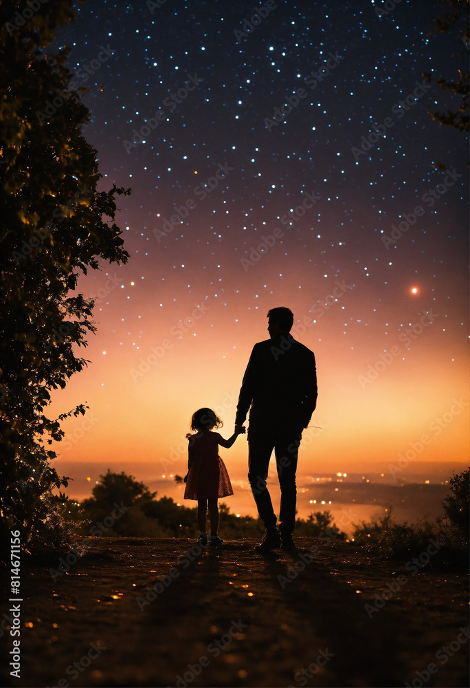 couple on the beach at sunset Father day 