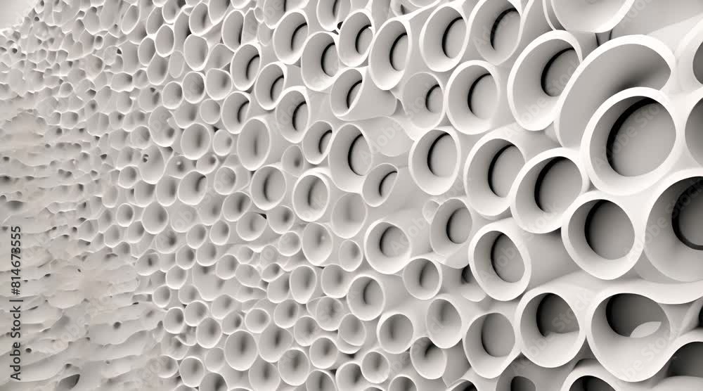 A close-up view of a pile of white circles with a textured background. A close-up view of a pile of white circles with a textured background.