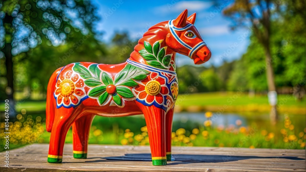Dala Horse A traditional Swedish symbol, the Dala horse is a carved, painted wooden horse that