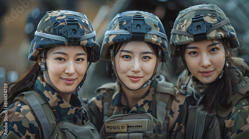 Asian Soldier Girls, International Soldier Day, Generative Ai