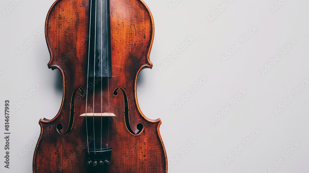 A picture of a violin by itself on a white background. A picture of a violin by itself on a white background.
