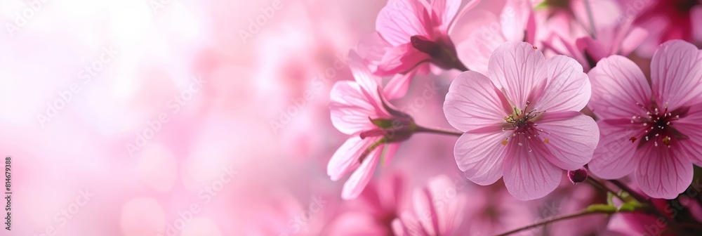 Closeup of beautiful nature pink flower with white background and copy space using as background natural plants landscape, ecology cover page concept Closeup of beautiful nature pink flower with white background and copy space using as background natural plants landscape, ecology cover page concept