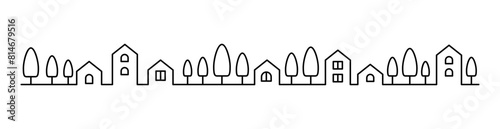 Smart city landscape graphic background