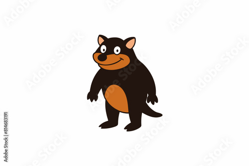 tasmanian devil cartoon vector illustration photo