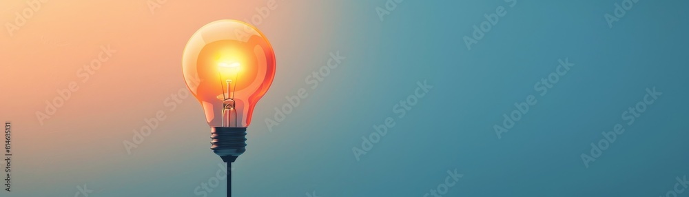 Innovation Concept, Idea Light Bulb. Innovation Concept, Idea Light Bulb.