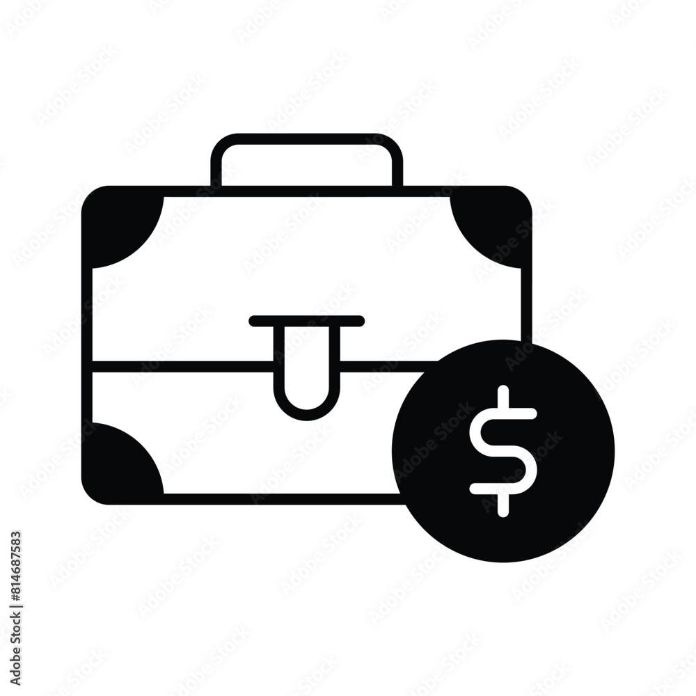 A well designed icon of money bag, icon of dollar in editable style A well designed icon of money bag, icon of dollar in editable style