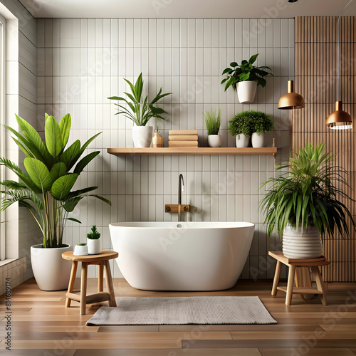 Elegant Tranquility  Modern Bathroom Interior Design Perfection