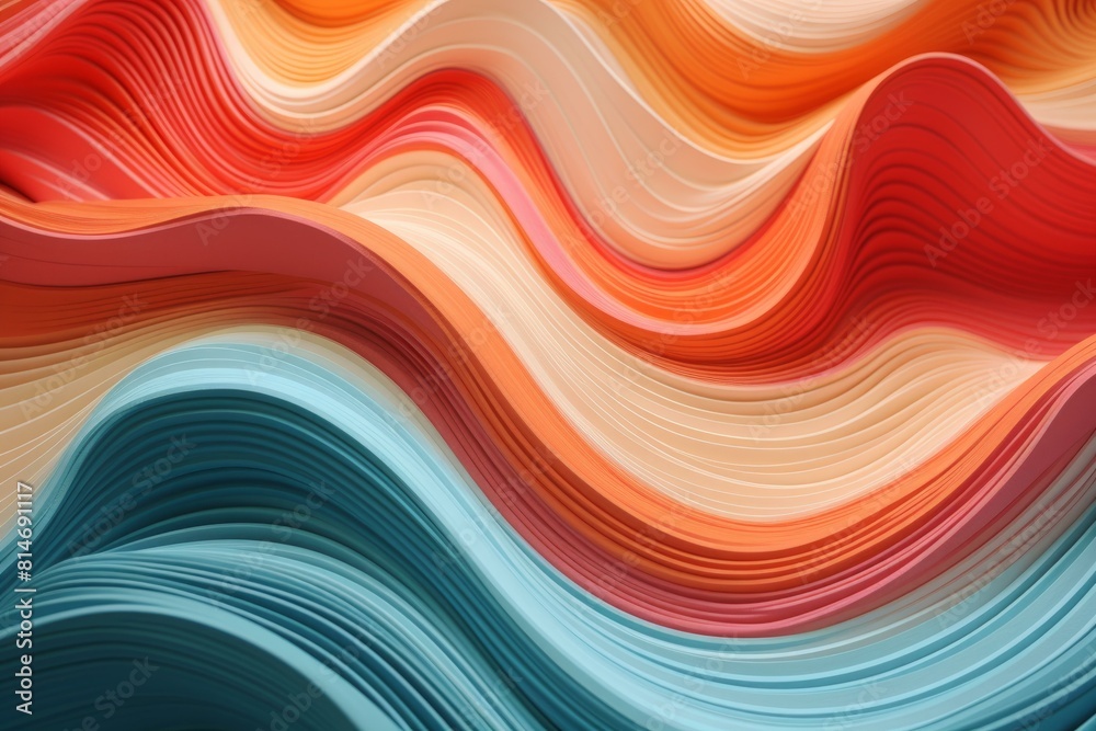 Vibrant, flowing ribbons of color creating a dynamic and modern abstract background