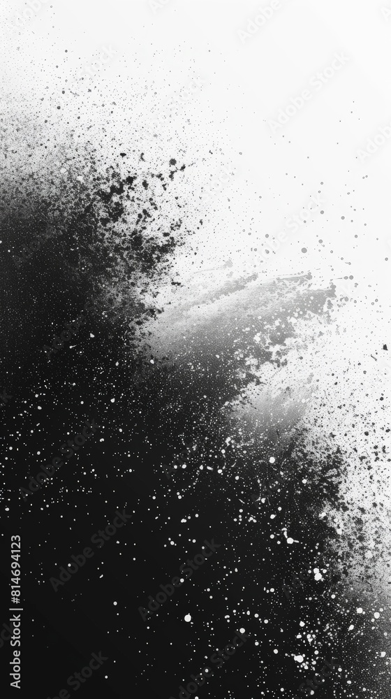 Abstract Black and White Splatter Design Abstract Black and White Splatter Design