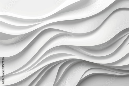 an abstract white background with wavy lines