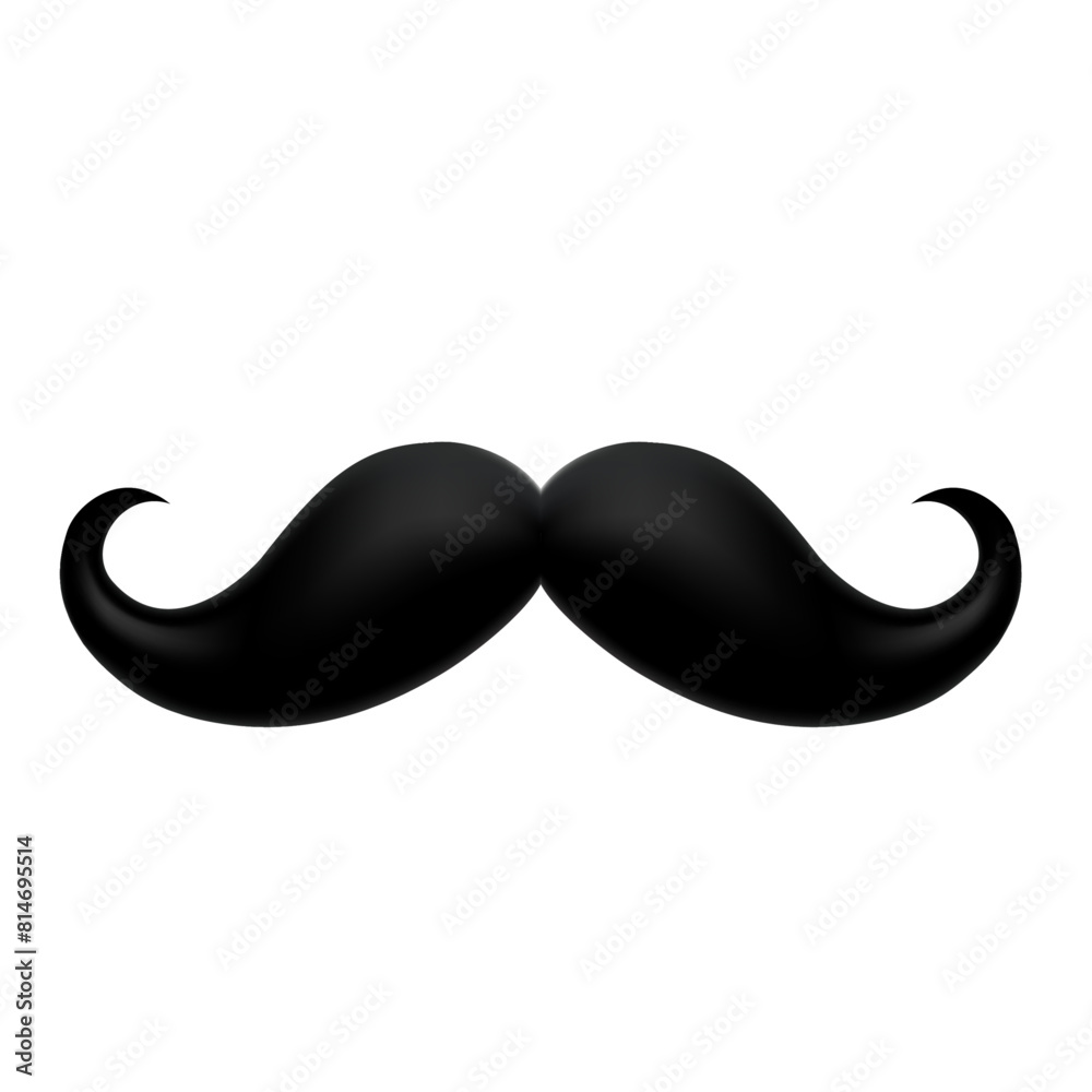 Mustache icon isolated background Mustache icon isolated background