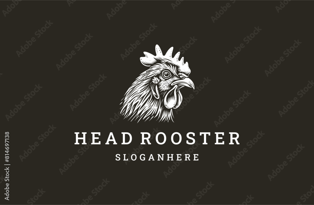 Head rooster logo icon design template vector illustration Head rooster logo icon design template vector illustration