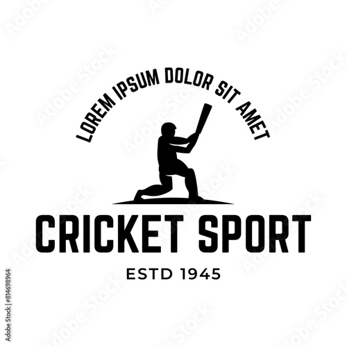 Cricket Logo or football club sign Badge.