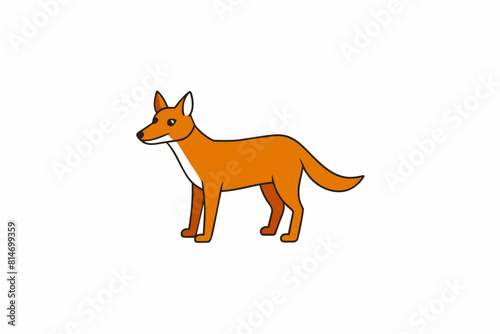 dingo cartoon vector illustration photo