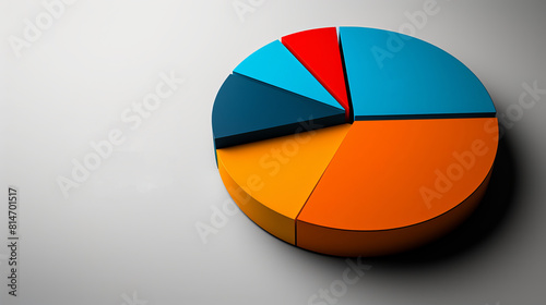 Minimalist 3D Pie Chart in Solid Colors Free Download Minimalist 3D Pie Chart in Solid Colors - GFXLoad